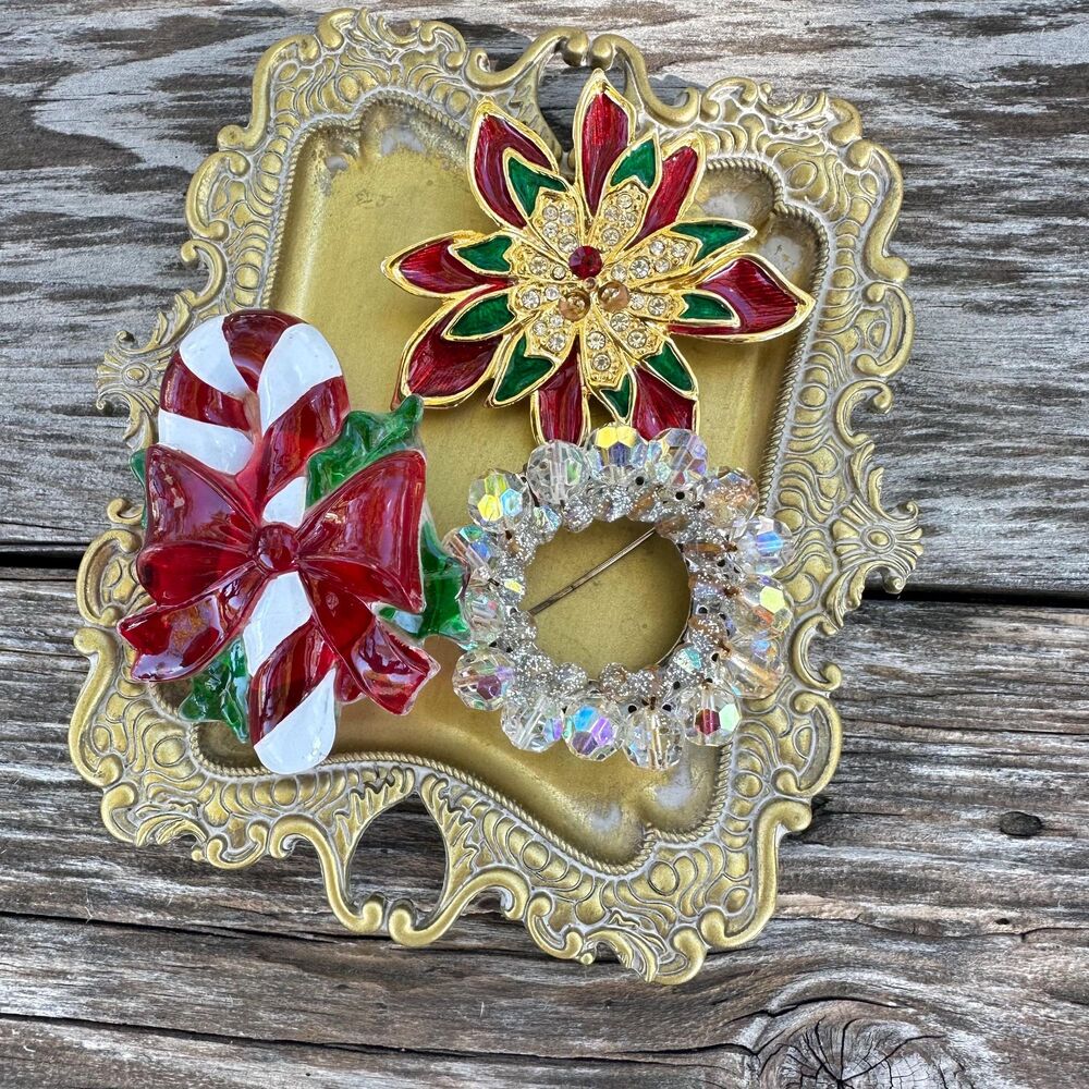 Vintage Brooch Lot, Crafting Jewelry Supplies, Repurposing